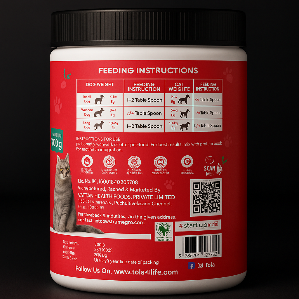 Pet Fiber Supplement with Beetroot Flavour